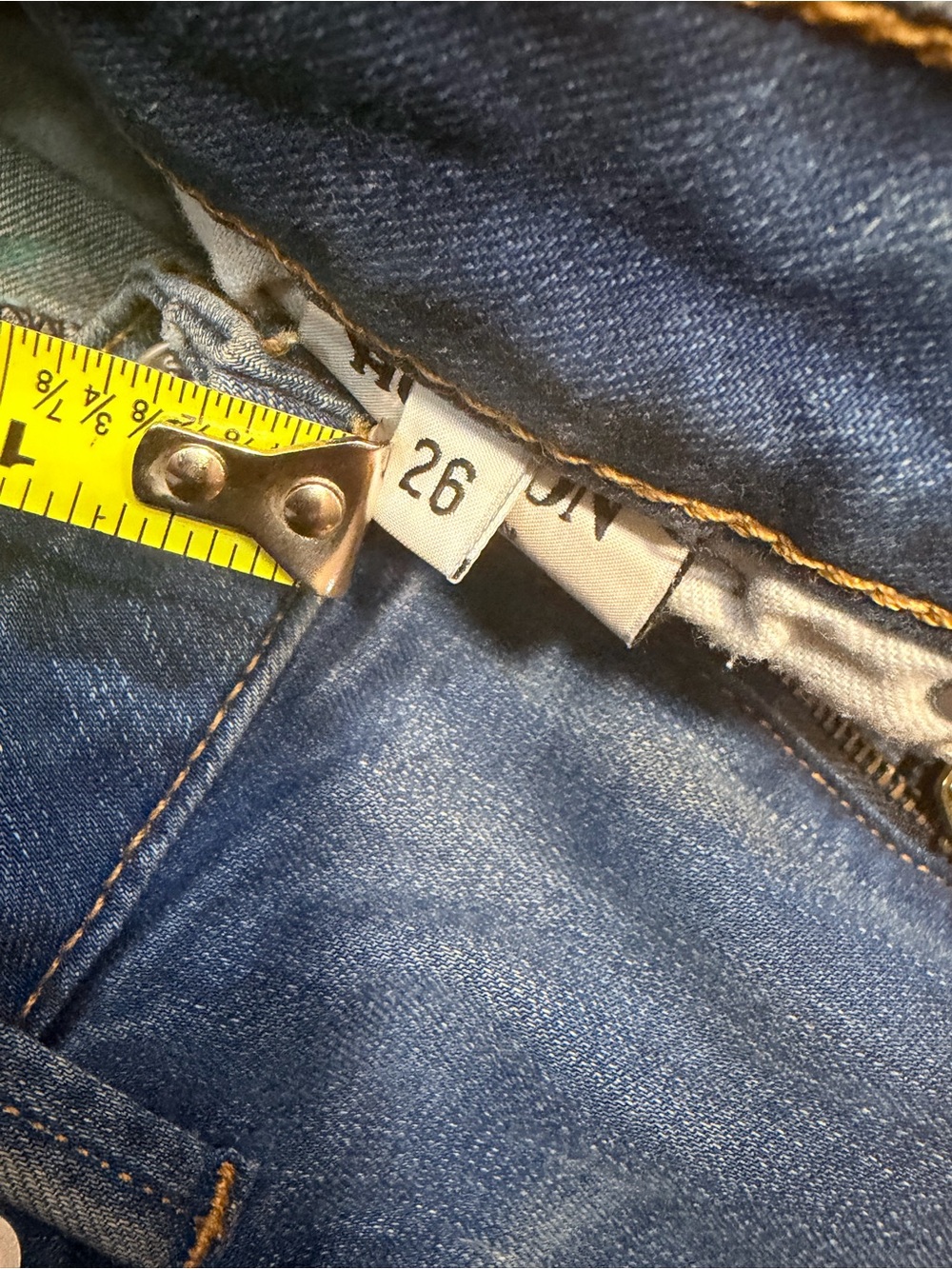 Hudson Jeans Women's Boyfriend Jeans - Medium Blue Wash with Distress - Picture 5 of 8
